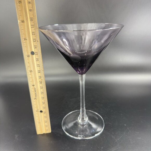Waterford Marquis POLKA DOT Purple Amethyst Martini Glass Drinking Crystal - Picture 4 of 13